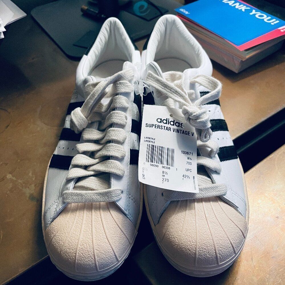NEW Adidas Consortium Adi Dassler Superstar Vintage V US 9 UK 8.5 Deadstock Rare